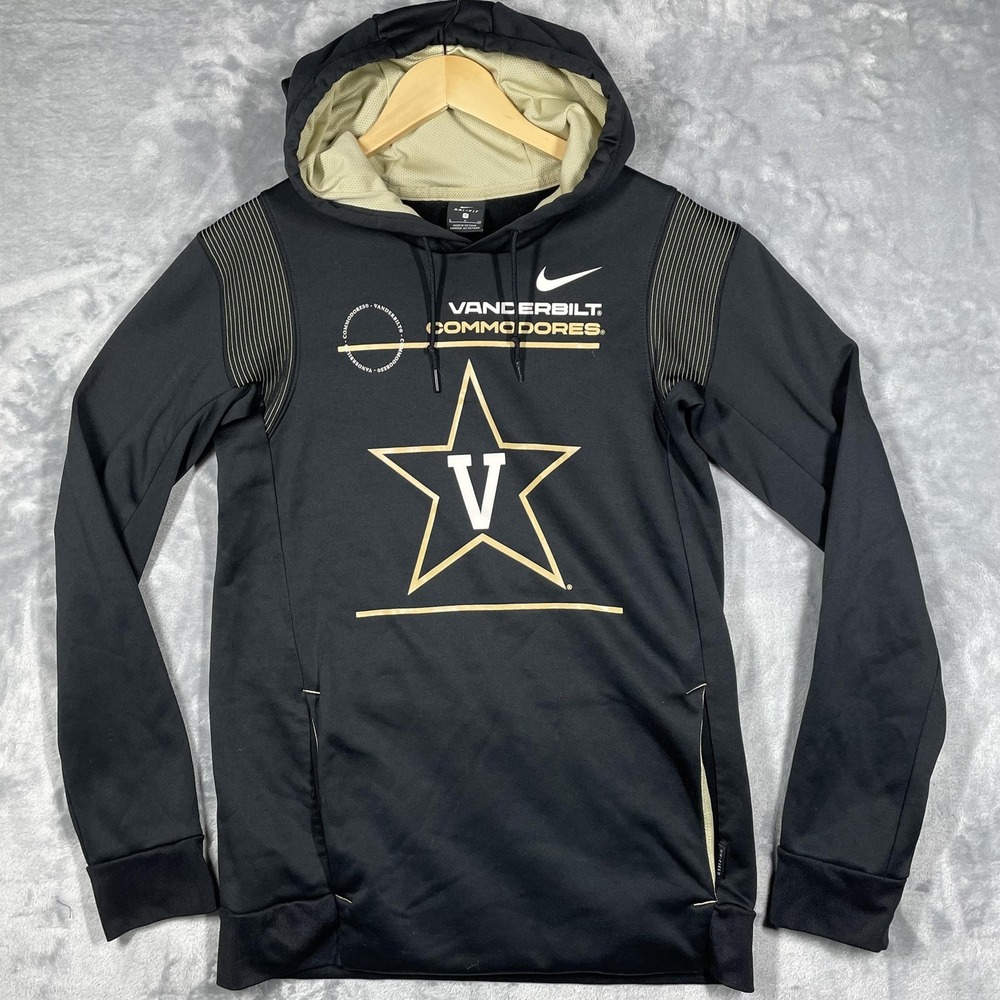 Vanderbilt Commodores Hoodie Mens Small NCAA Football Nike Dri-Fit On-Field